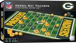 MasterPieces Family Game - NFL Green Bay Packers Checkers - Officially Licensed Board Game for Kids & Adults