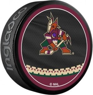 NHL Arizona Coyotes Unsigned Inglasco 2022 Reverse Retro Hockey Puck