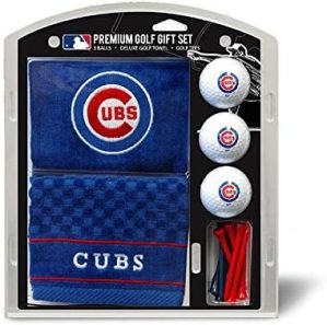 Team Golf MLB Gift Set Embroidered Golf Towel, 3 Golf Balls, and 14 Golf Tees 2-3/4" Regulation, Tri-Fold Towel 16" x 22" & 100% Cotton