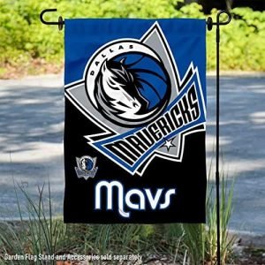 NBA Dallas Mavericks Double Sided Logo Garden Flag