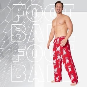 Liverpool FC Comfy Nightwear Pyjama Bottoms for Men Lounge Wear
