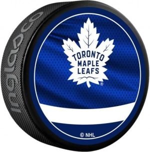 NHL Toronto Maple Leafs Unsigned Inglasco 2022 Reverse Retro Hockey Puck