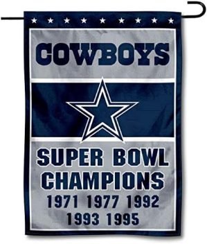 WinCraft Dallas 5 Time Champions Double Sided Garden Flag