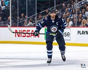 Blake Wheeler Winnipeg Jets Unsigned Blue Jersey Skating Photograph - Original NHL Art and Prints
