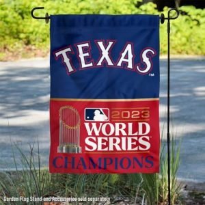 MLB Texas Rangers 2023 World Champions Double Sided Garden Flag