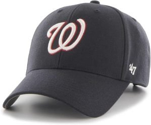 '47 MLB Alternate MVP Adjustable Hat, Adult One Size Fits All (Washington Nationals Navy)