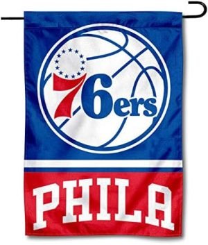 Philadelphia 76ers Double Sided Garden Flag