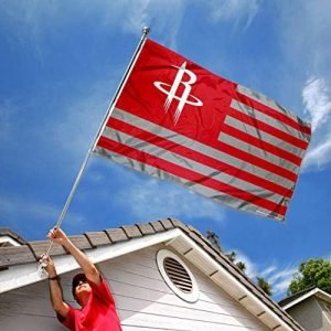 NBA Houston Rockets Americana Stripes Nation 3×5 Flag