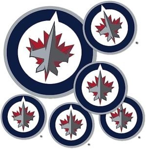 Winnipeg Jets Team NHL National Hockey League Sticker Vinyl Decal Laptop Water Bottle Car Scrapbook (Type 3 - Main Logo)
