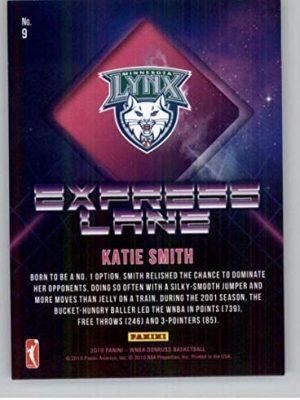 2019 Donruss WNBA Express Lane #9 Katie Smith Minnesota Lynx Official Panini Basketball Card