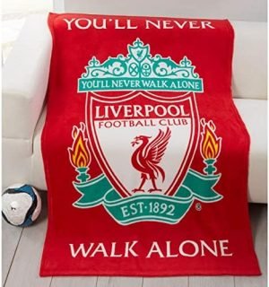 Liverpool FC Fleece Blanket – Multicolor – 60 Inch x 44 Inch