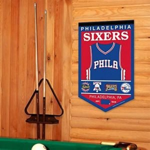NBA Philadelphia 76ers Heritage History Banner Pennant