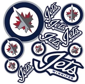 Winnipeg Jets Team NHL National Hockey League Sticker Vinyl Decal Laptop Water Bottle Car Scrapbook (Type 1-1)