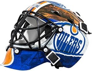 Franklin Sports NHL Team Logo Mini Hockey Goalie Mask with Case - Collectible Goalie Mask with Official NHL Logos and Colors
