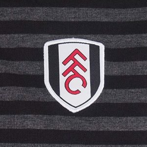 Fulham FC Official Soccer Gift Mens Yarn Dye Marl Striped Polo Shirt