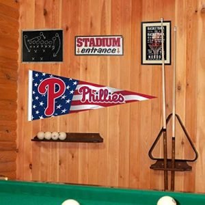 MLB Philadelphia Phillies Nation USA Stars and Stripes Pennant Full Size Pennant Flag