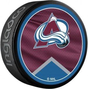 NHL Colorado Avalanche Unsigned Inglasco 2022 Reverse Retro Hockey Puck