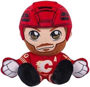 Bleacher Creatures Calgary Flames Jonathan Huberdeau 8" NHL Kuricha Sitting Plush - Soft Chibi Inspired NHL Superstar