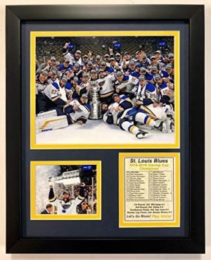 Legends Never Die NHL St. Louis Blues Stanley Cup Champions Framed Double Matted Photos