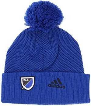 Outerstuff MLS Youth San Jose Earthquakes Cuffed Knit with Pom