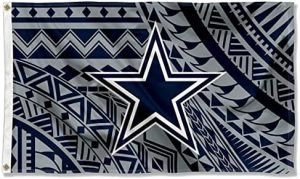 Dallas Cowboys Samoan Pattern 3x5 Grommet Flag