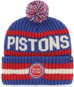 '47 NBA Unisex-Adult Primary Logo Bering Cuffed Knit Pom Beanie Hat