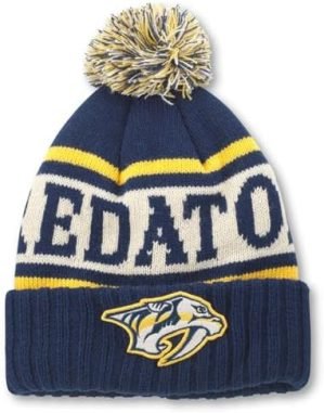 AMERICAN NEEDLE NHL National Hockey League Team Pillow Line Knit Beanie Cap