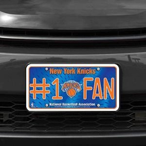 NBA New York Knicks #1 Fan Metal License Plate Tag
