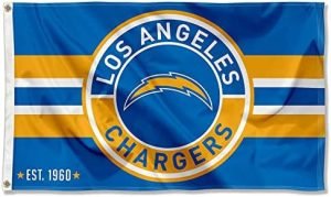 Los Angeles Chargers Patch Button Circle Logo Flag Large 3x5 Banner