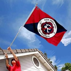 MLS New England Revolution Jersey Pattern Grommet Banner Flag