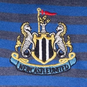 Newcastle United FC Official Soccer Gift Mens Yarn Dye Marl Striped Polo Shirt