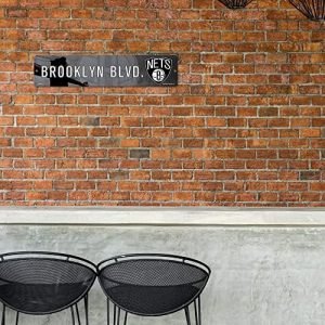 Rico Industries NBA Brooklyn Nets Plastic 4″ x 16″ Street Sign