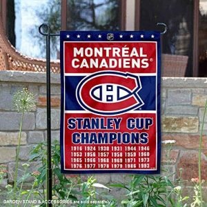 WinCraft NHL Montreal Canadiens 24 Time Stanley Cup Champions Double Sided Garden Flag