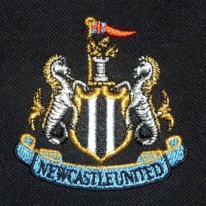 Newcastle United FC Official Soccer Gift Mens Crest Polo Shirt