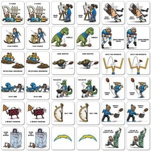 YouTheFan NFL Los Angeles Chargers Memory Match Game