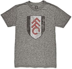 Fulham FC Crest Vintage Tri-Blend T-Shirt - Grey