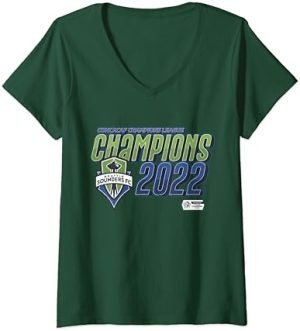 Womens Seattle Sounders - Concacaf Champions League V-Neck T-Shirt