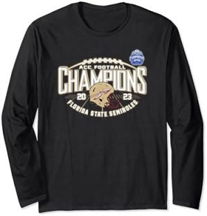 Florida State Seminoles ACC Champs 2023 Football Helmet Long Sleeve T-Shirt