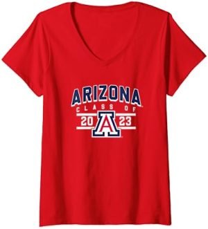 Womens University of Arizona Wildcats Class Of 2023 V-Neck T-Shirt
