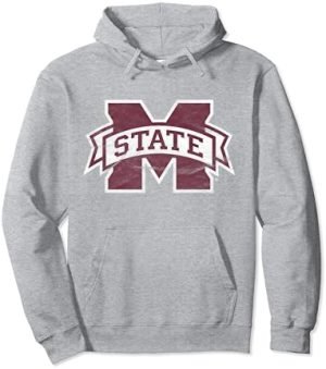 Mississippi State University Bulldogs Distressed Primary Pullover Hoodie