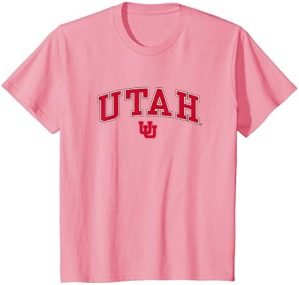 Kids Utah Utes Kids Arch Over Pink Officially Licensed T-Shirt