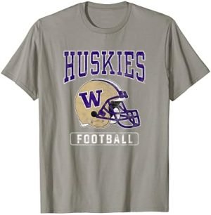 Huskies Football Helmet T-Shirt