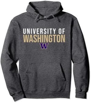 University of Washington Huskies Stacked Pullover Hoodie