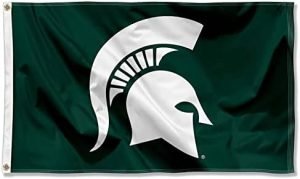 Michigan State Spartans MSU Sparty University Large College Flag
