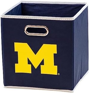Franklin Sports NCAA College Team Fabric Storage Cubes Made to Fit Storage Bin Organizers (11x10.5x10.5)