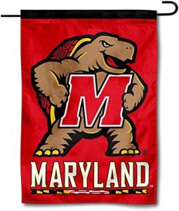 Maryland Terrapins Dual Logo Garden Flag