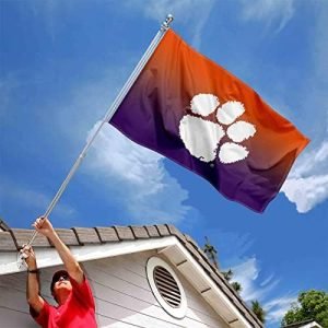 NCAA Clemson Tigers Two Tone Gradient Flag
