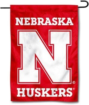 Nebraska Cornhuskers N Logo Garden Flag