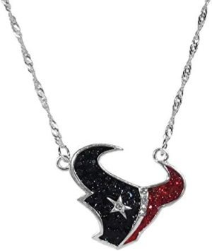 Siskiyou NFL unisex-adult Crystal Logo Necklace