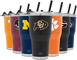 Simple Modern Officially Licensed Collegiate University Tumbler with Straw and Flip Lid Insulated Stainless Steel Thermos | Cruiser Collection | 30oz